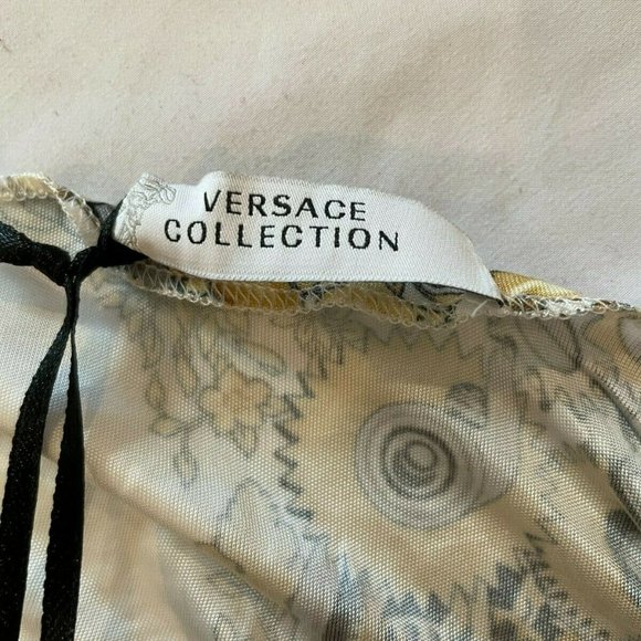 Versace Collection Womens Abito Donna Jersey Dress Size 46 US 10 NWT Vintage - Picture 8 of 11
